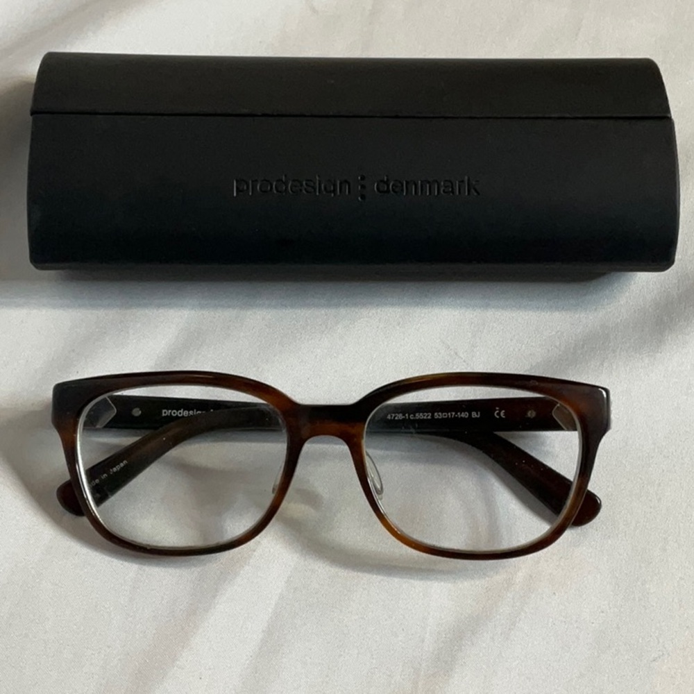 ProDesign Denmark Brown Tortoiseshell Glasses Rectangular Frames